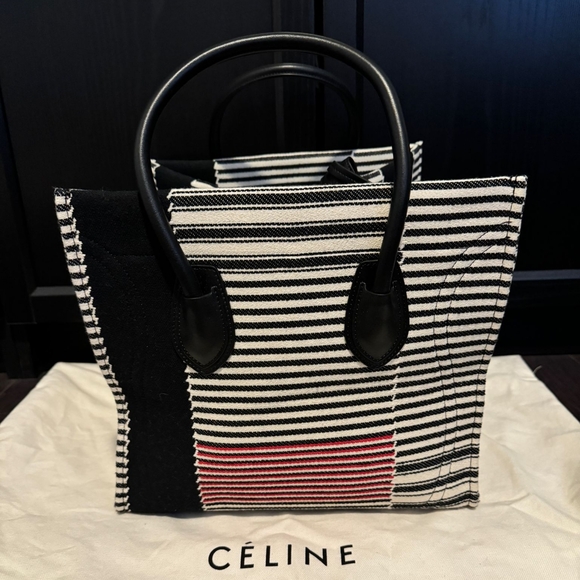 Celine Medium Striped Phantom Luggage Tote - Picture 2 of 10